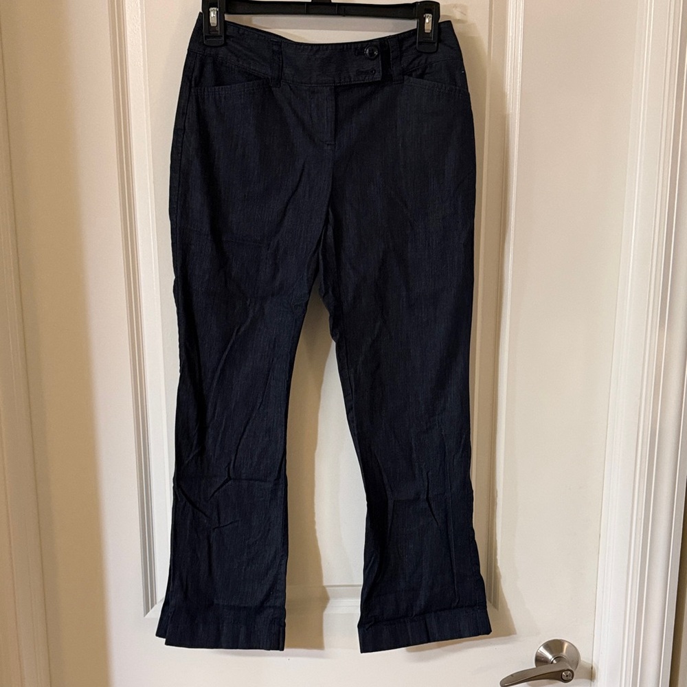 Ann Taylor Navy Flare Pants